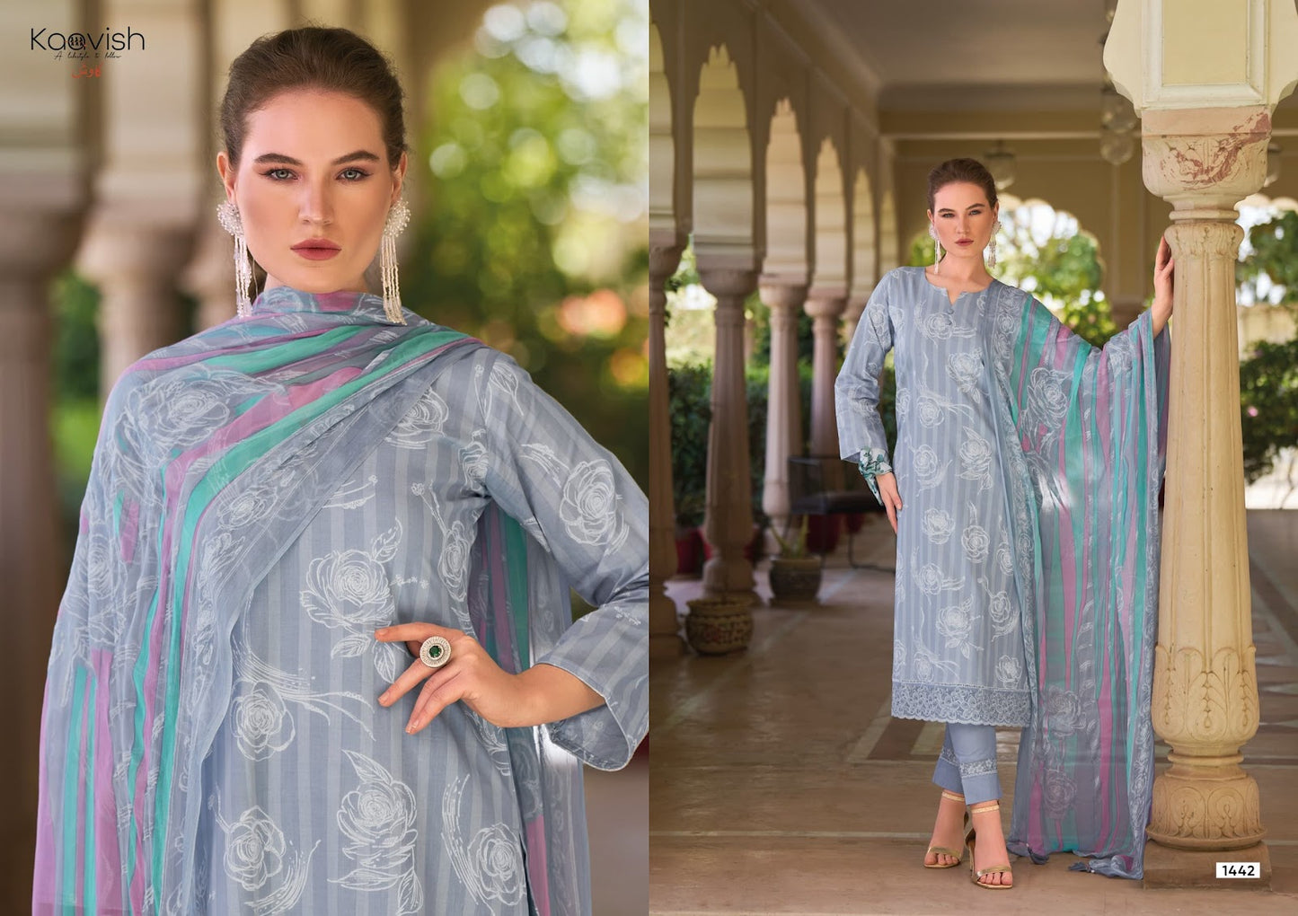 Topsy Vol 2 Kaavish Pure Lawn Pant Style Suits Wholesaler Ahmedabad