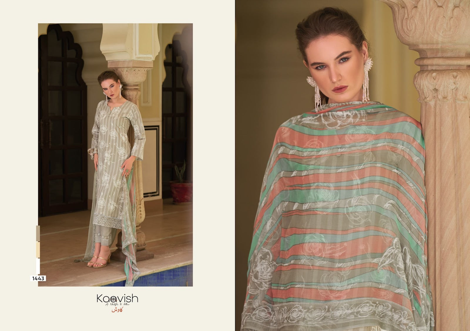Topsy Vol 2 Kaavish Pure Lawn Pant Style Suits Wholesaler Ahmedabad