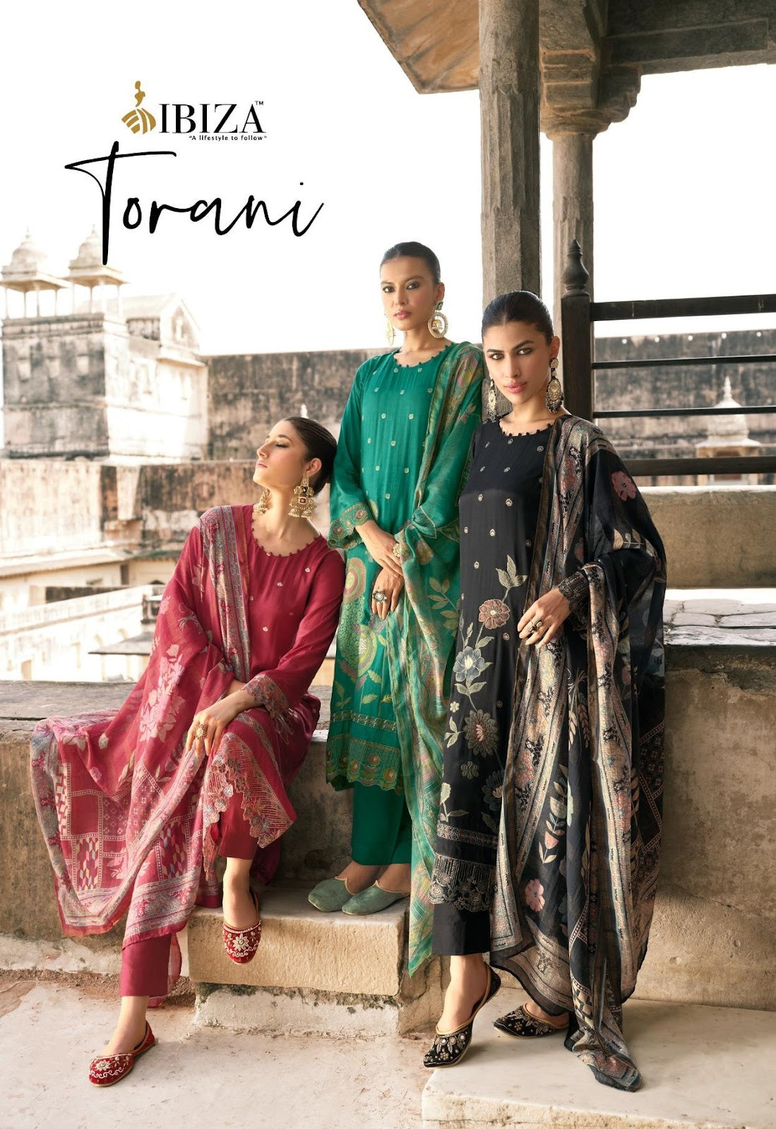 Torani Ibiza Pure Bemberg Muslin Pant Style Suits Exporter