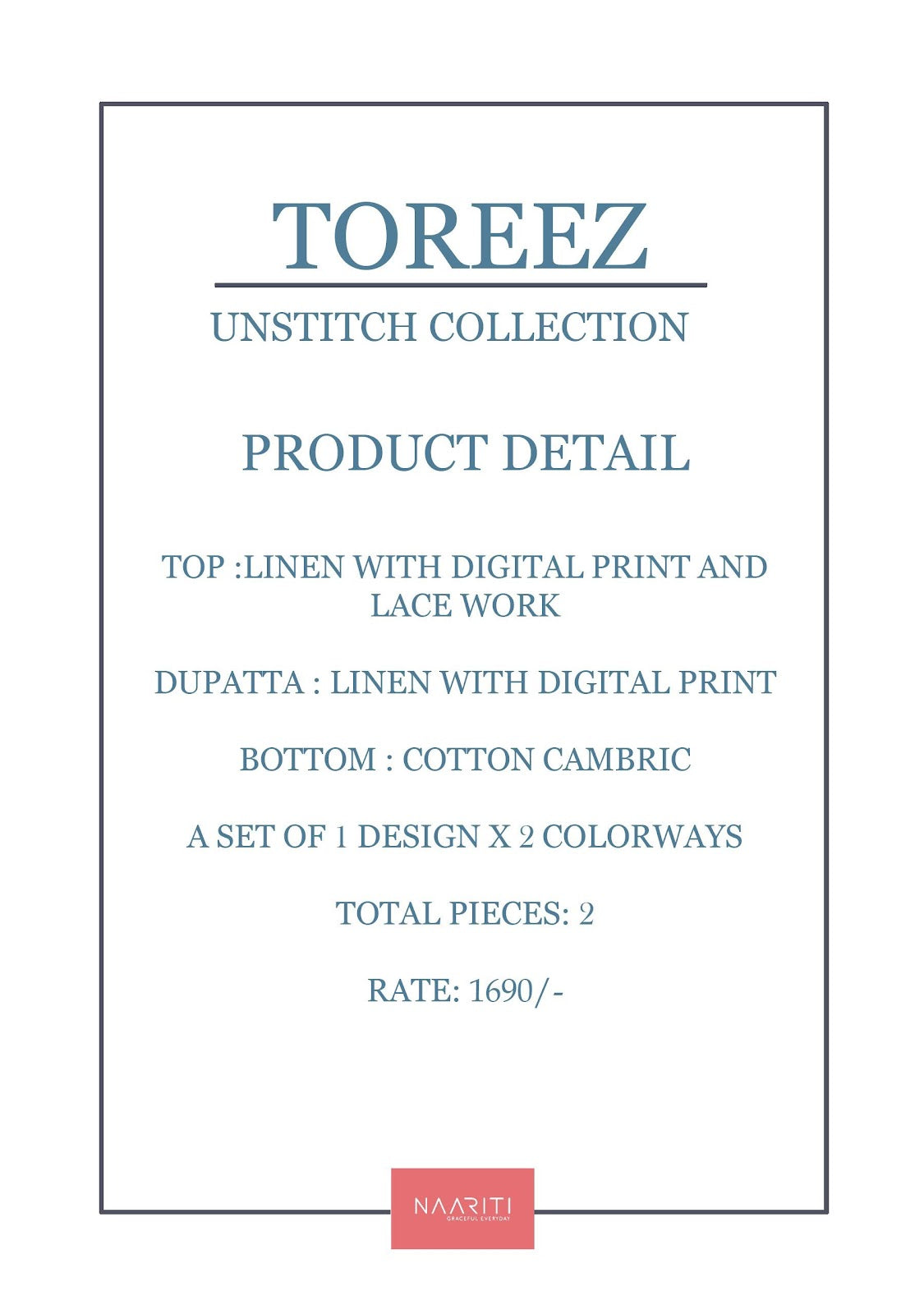 Toreez Naariti Linen Pant Style Suits Wholesaler