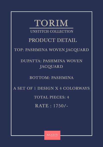 Torim Naariti Pashmina Suits Wholesaler Ahmedabad