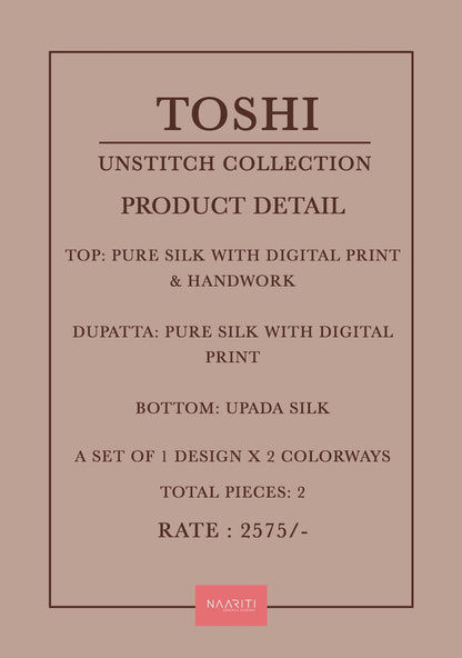 Toshi Naariti Pant Style Suits Manufacturer Ahmedabad