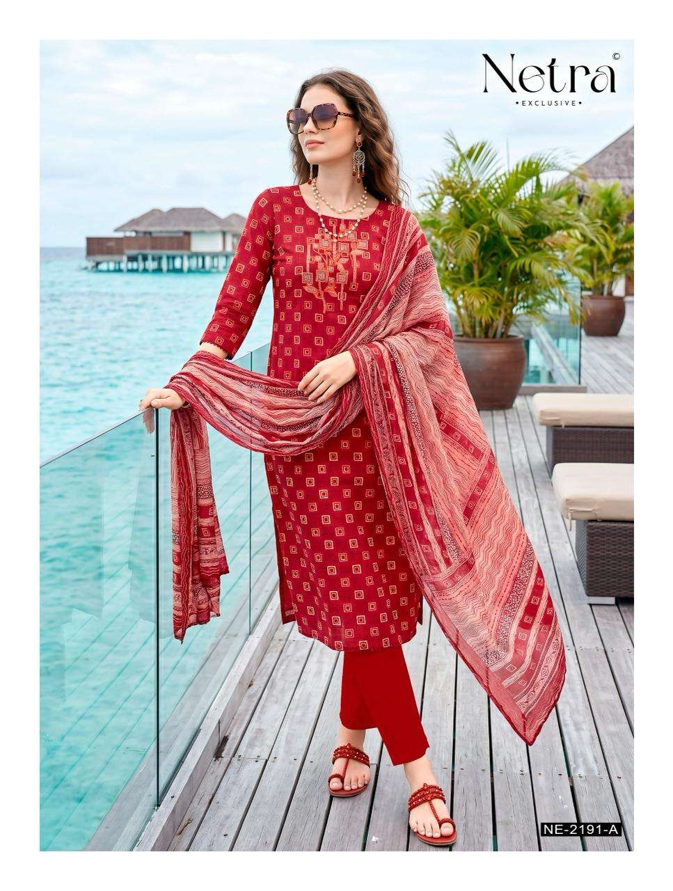 Toshika Netra Cotton Pant Style Suits Manufacturer Gujarat