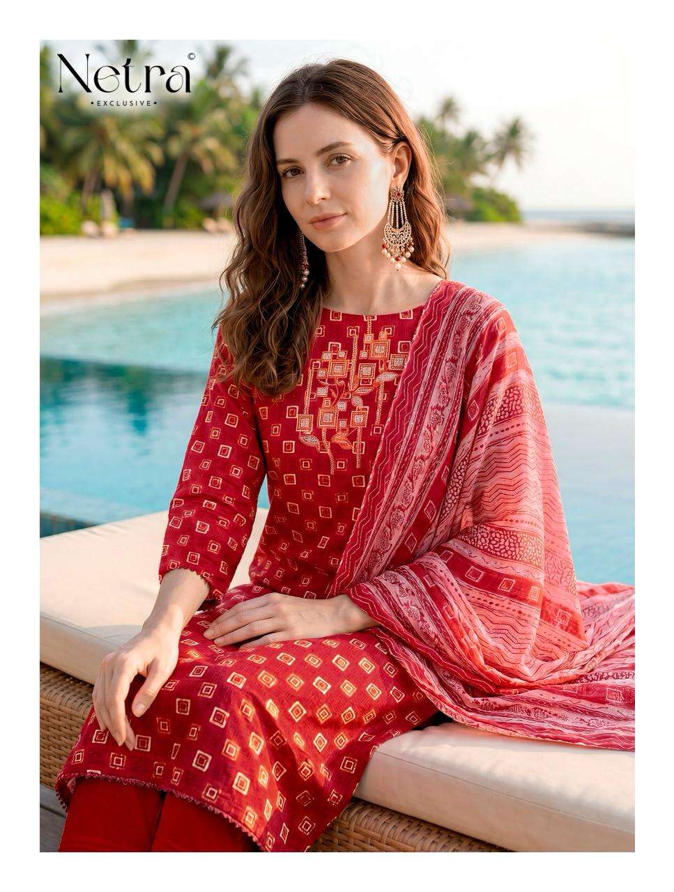 Toshika Netra Cotton Pant Style Suits Manufacturer Gujarat