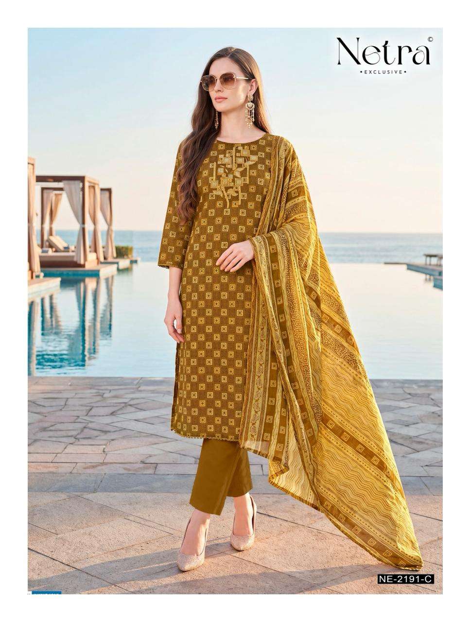 Toshika Netra Cotton Pant Style Suits Manufacturer Gujarat