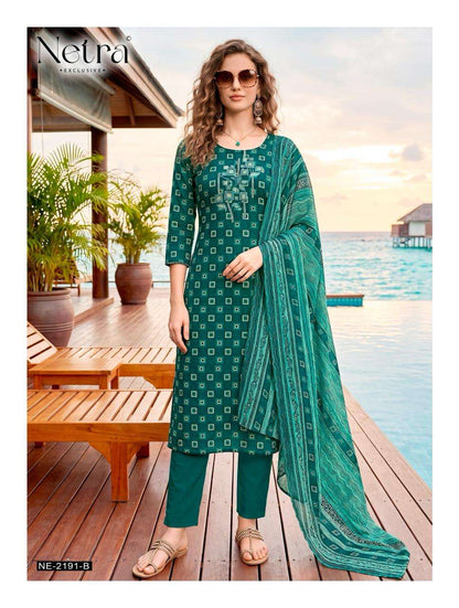Toshika Netra Cotton Pant Style Suits Manufacturer Gujarat