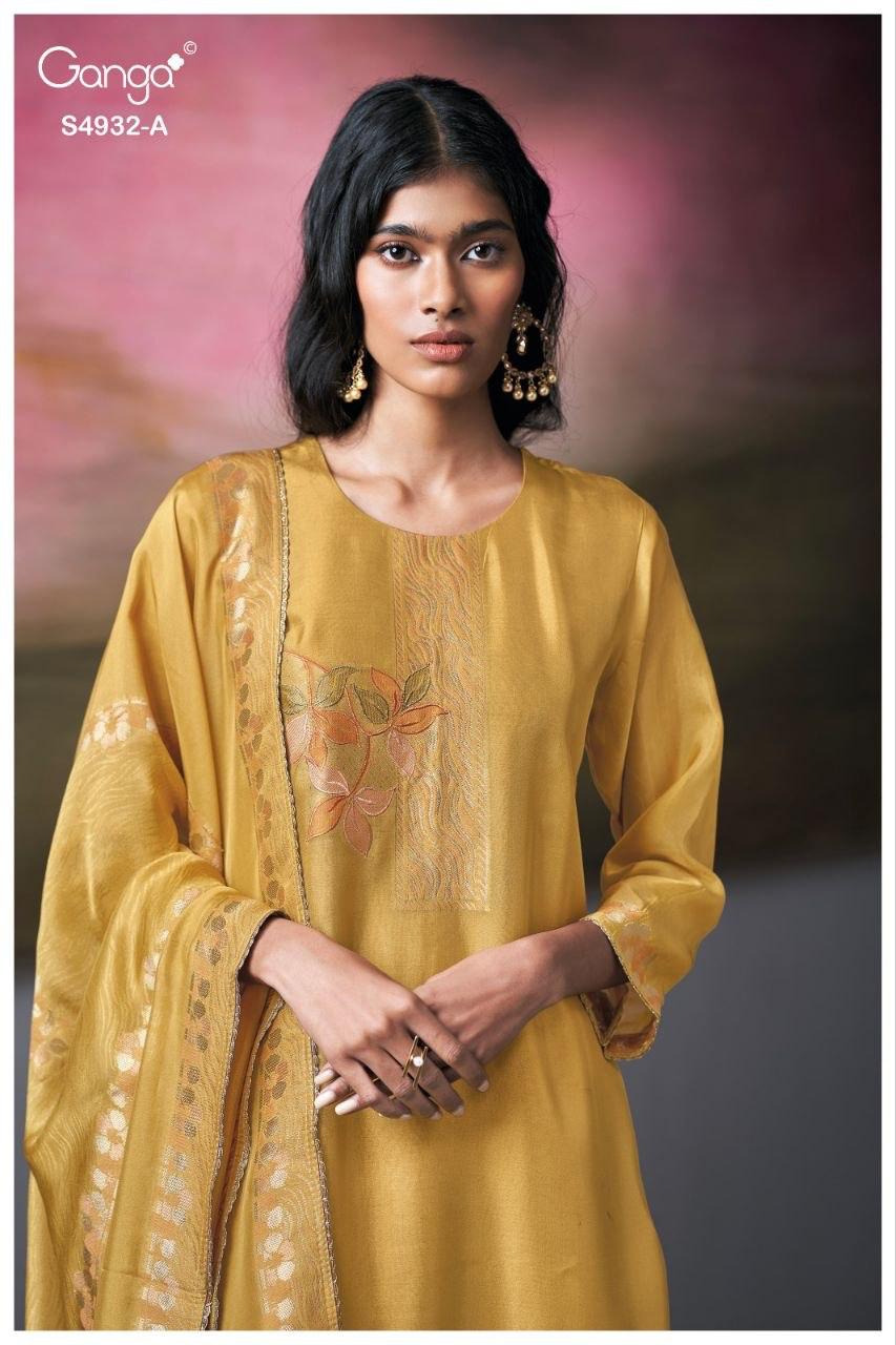 Toshika S4932 Ganga Woven Silk Pant Style Suits Wholesale Price