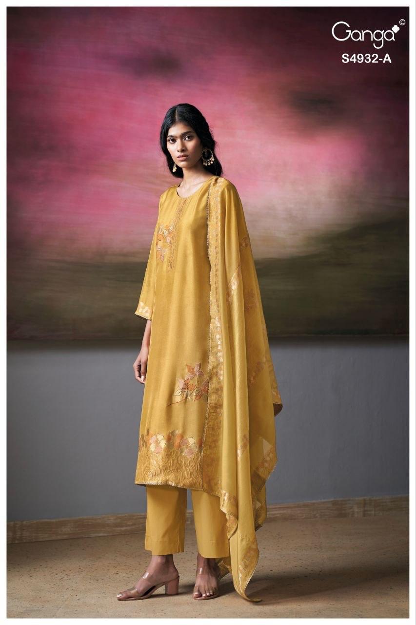 Toshika S4932 Ganga Woven Silk Pant Style Suits Wholesale Price