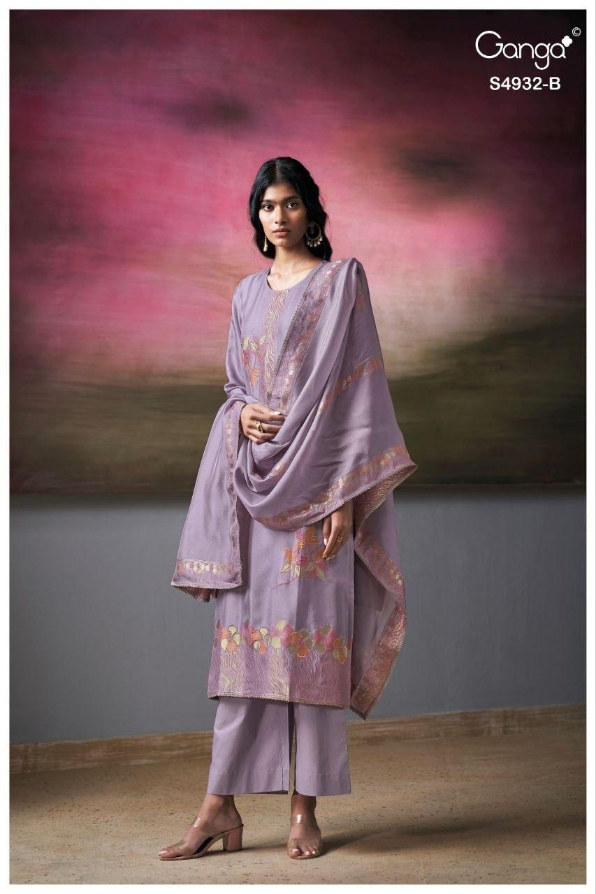 Toshika S4932 Ganga Woven Silk Pant Style Suits Wholesale Price