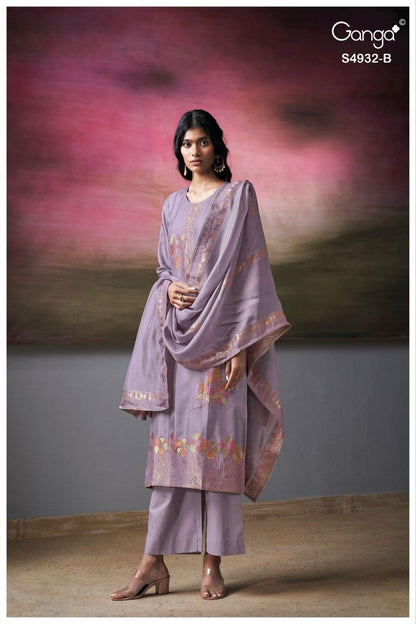 Toshika S4932 Ganga Woven Silk Pant Style Suits Wholesale Price
