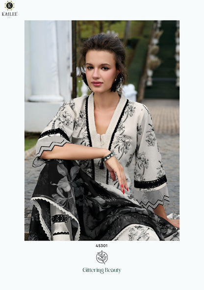 Toska Kailee Fashion Pure Cotton Pakistani Readymade Suits Exporter Ahmedabad