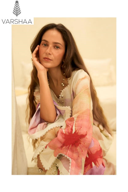 Touch Of Gold Varshaa Viscose Muslin Plazzo Style Suits Wholesale Rate