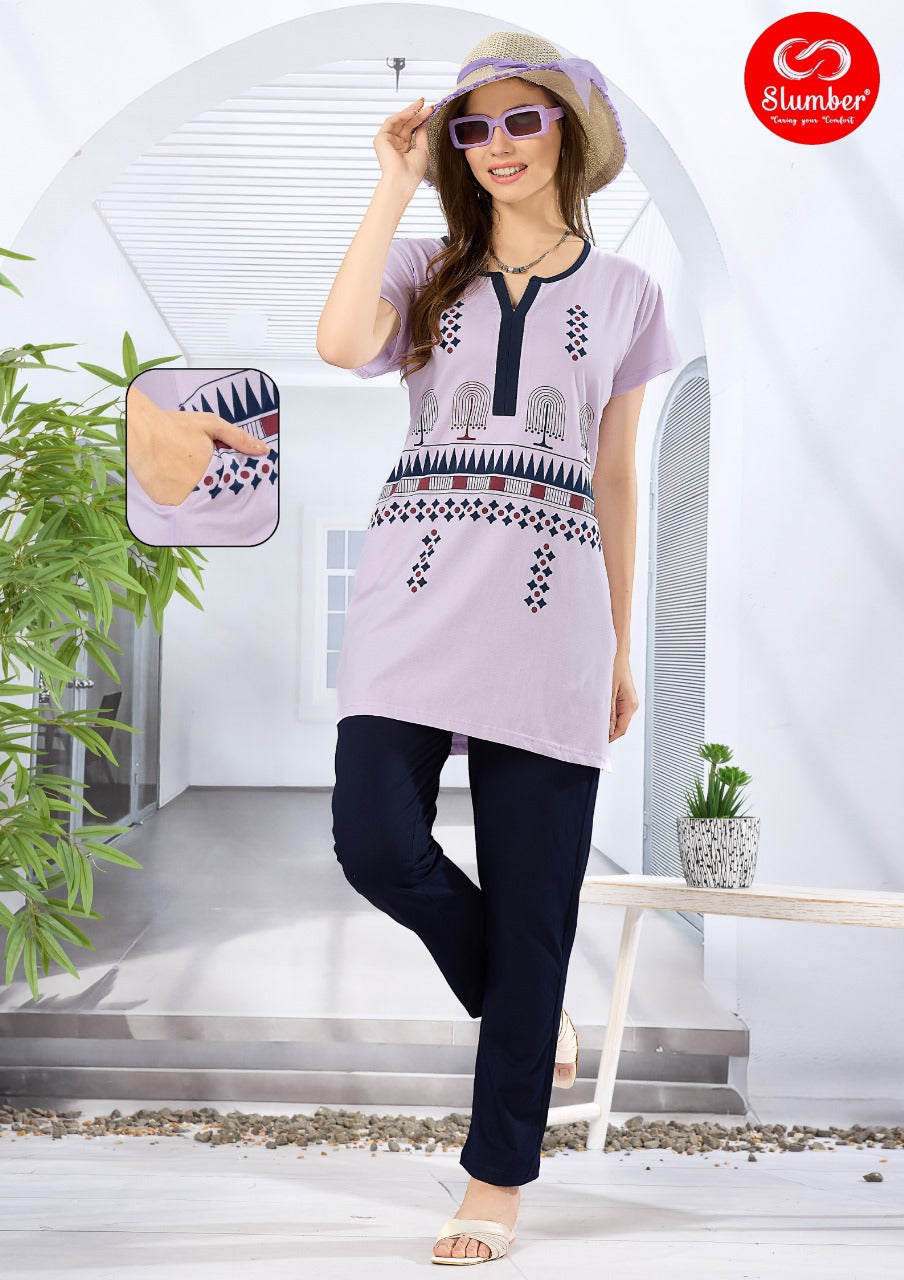 Tp004 Slumber Sinker Kurta Night Suits Supplier