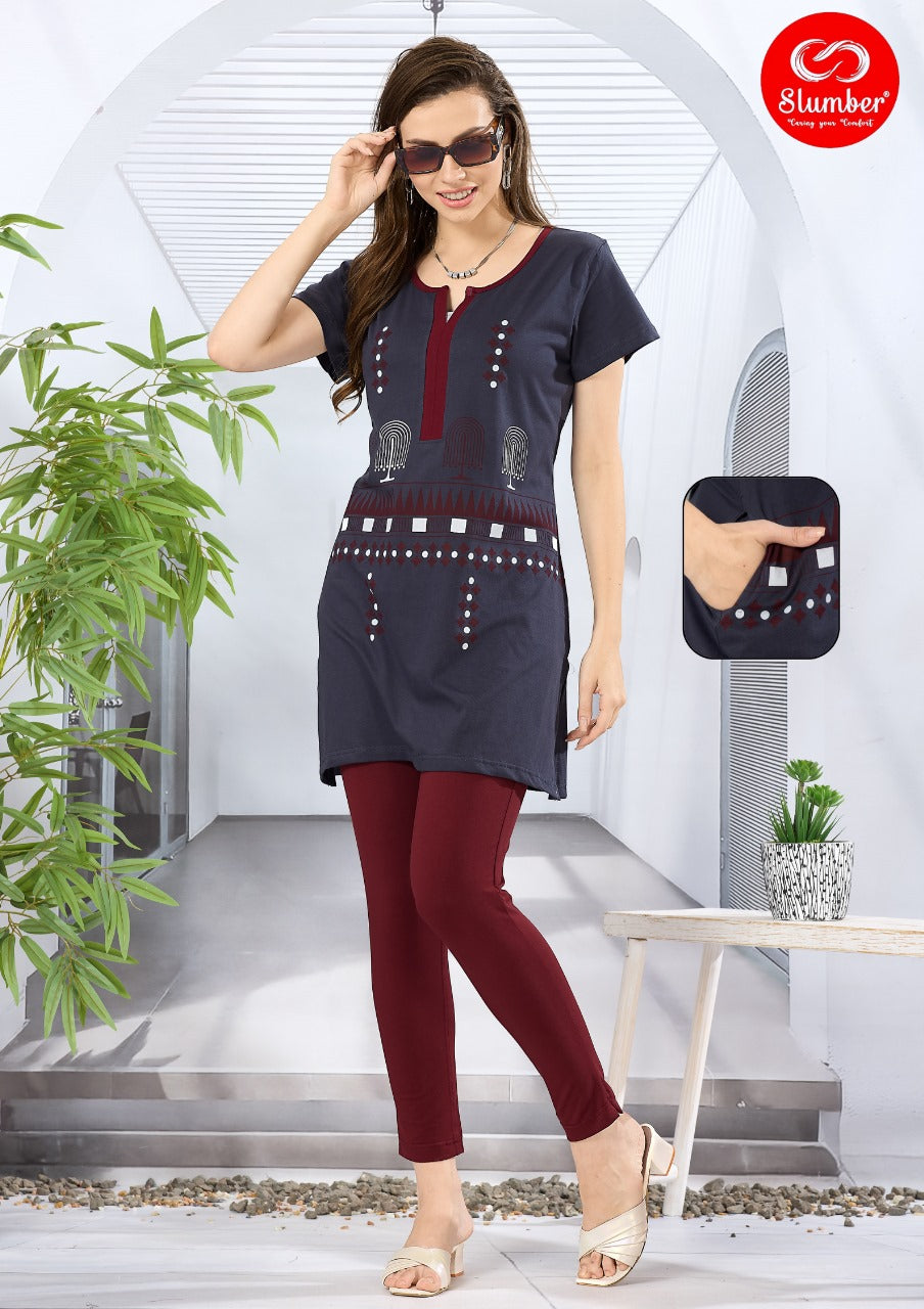 Tp004 Slumber Sinker Kurta Night Suits Supplier