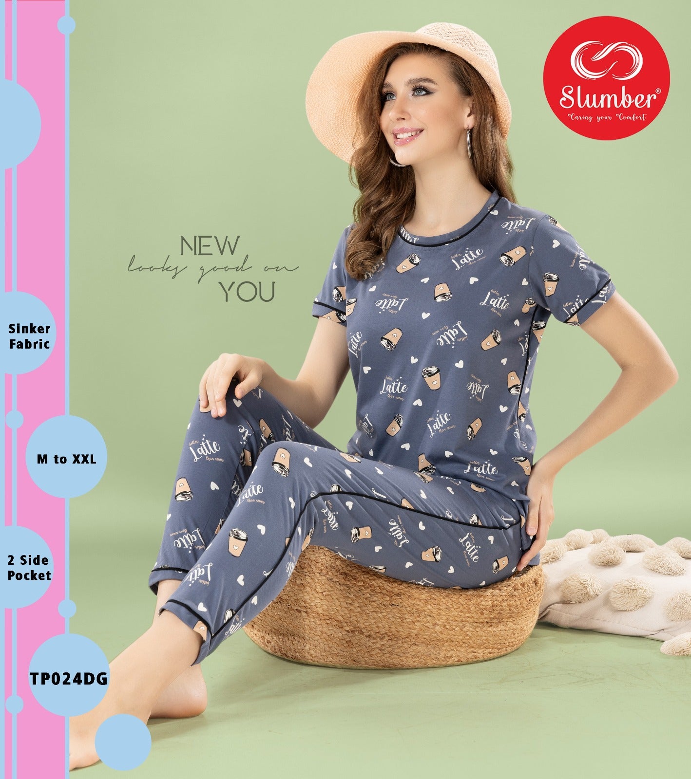 Tp024 Slumber Hosiery Cotton Pyjama Night Suits Exporter Gujarat