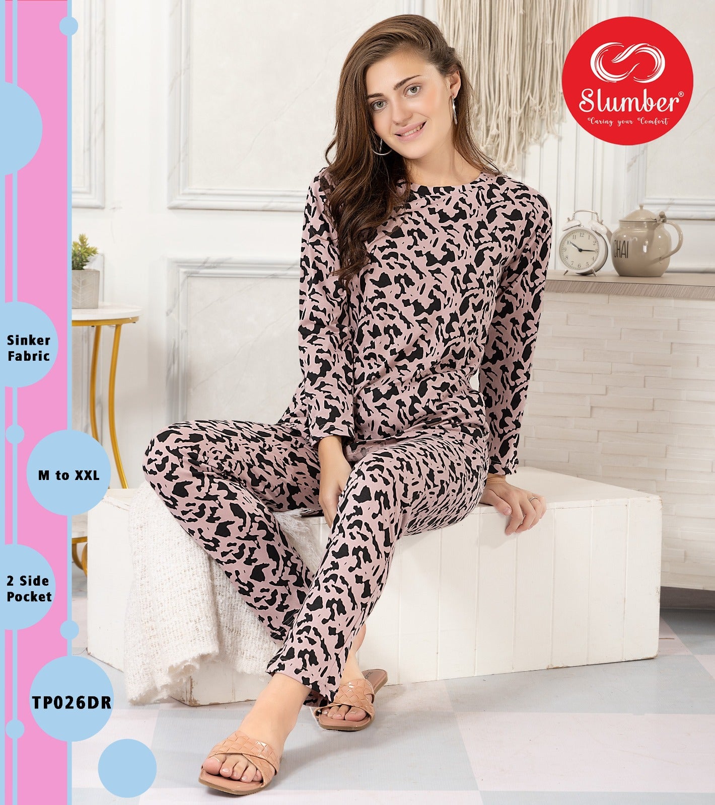 Tp026 Slumber Sinker Full Sleeve Night Suits Wholesaler India