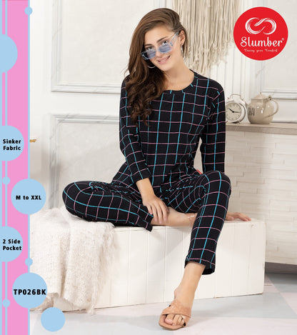 Tp026 Slumber Sinker Full Sleeve Night Suits Wholesaler India