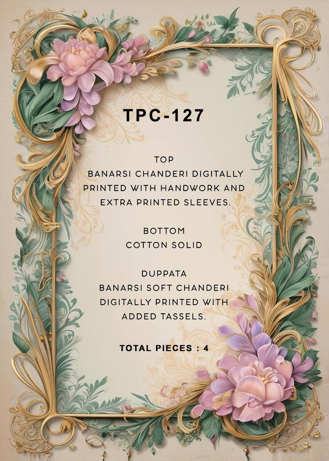 Tpc 127 Bohemian Ethnic Varshaa Banarasi Plazzo Style Suits Exporter Gujarat