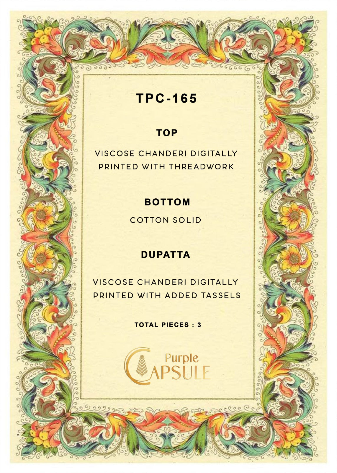 Tpc 165 Floral Motifs Varshaa Viscose Plazzo Style Suits Wholesale Price