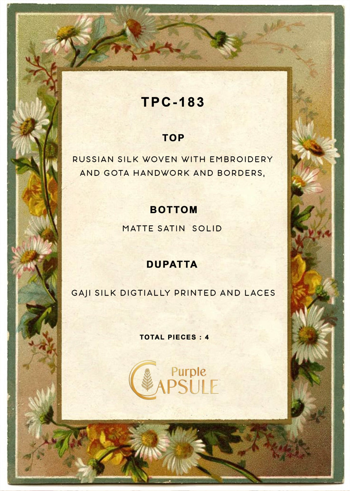 Tpc 183 Varshaa Russian Silk Plazzo Style Suits Wholesaler