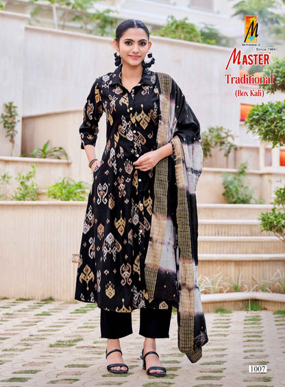 Traditional Box Kali Master Gadwal Readymade Anarkali Suits Manufacturer Ahmedabad