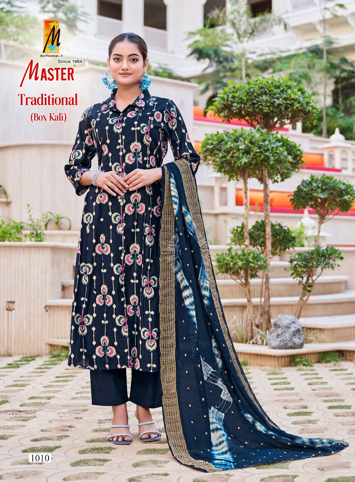 Traditional Box Kali Master Gadwal Readymade Anarkali Suits Manufacturer Ahmedabad