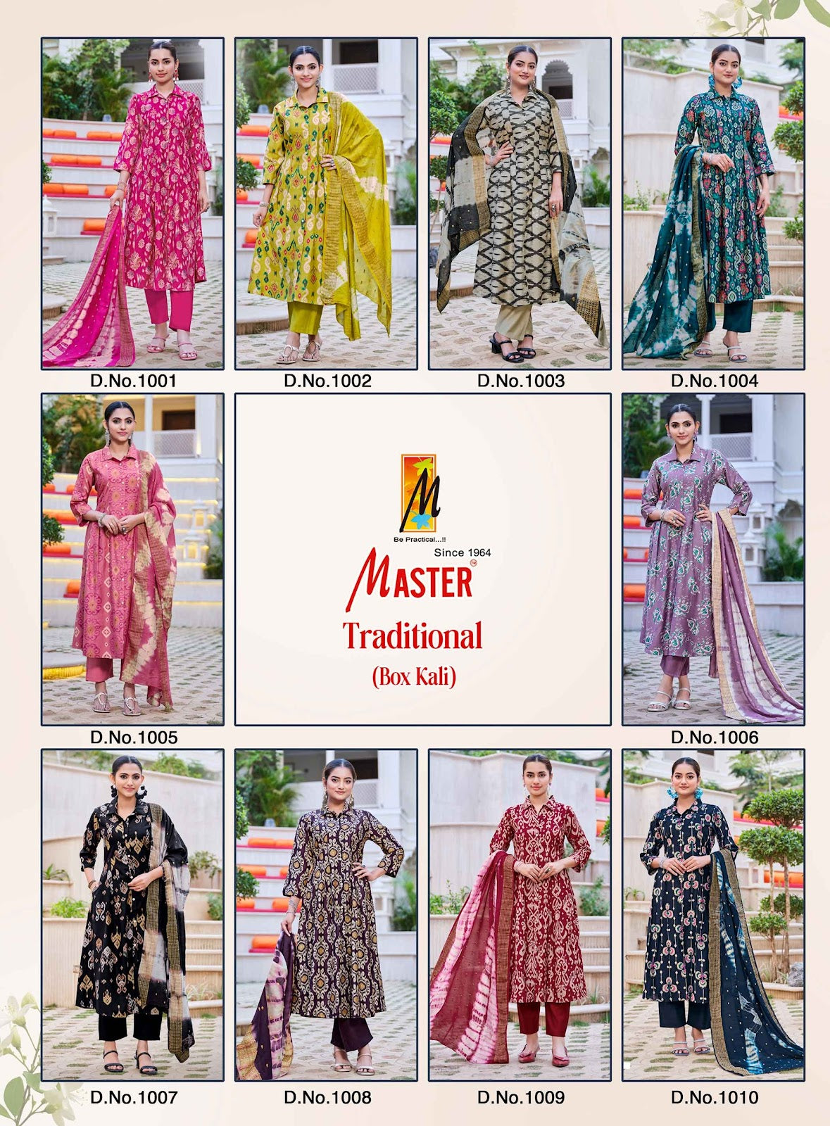 Traditional Box Kali Master Gadwal Readymade Anarkali Suits Manufacturer Ahmedabad