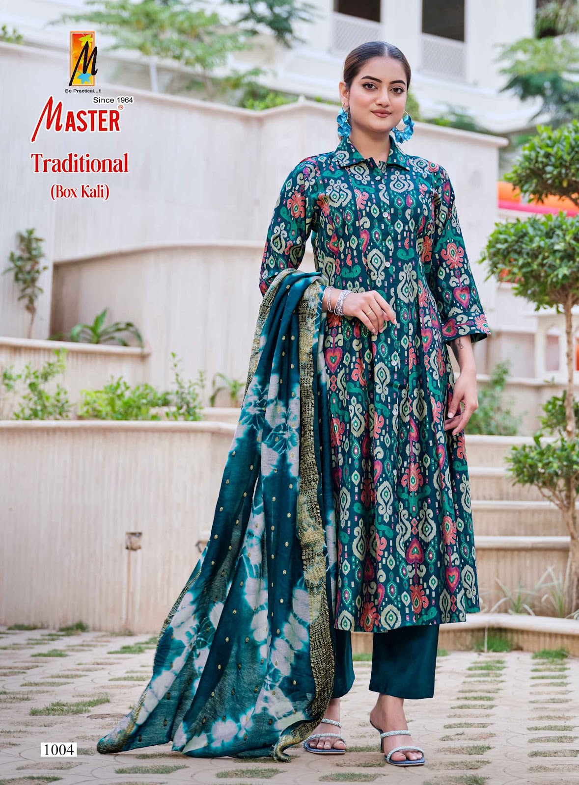 Traditional Box Kali Master Gadwal Readymade Anarkali Suits Manufacturer Ahmedabad