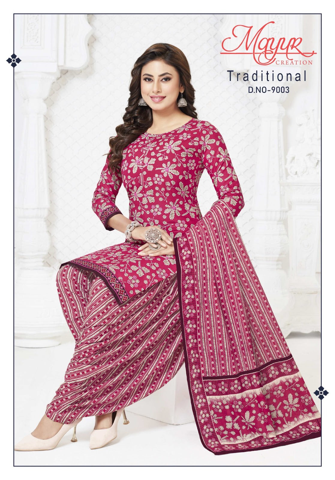 Traditional Vol 9 Mayur Creation Cotton Dress Material Wholesale Price –  Kavya Style Plus