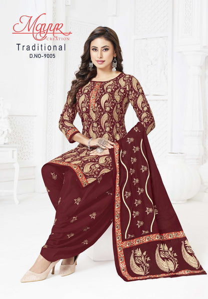 Traditional Vol 9 Mayur Creation Cotton Dress Material Wholesale Price