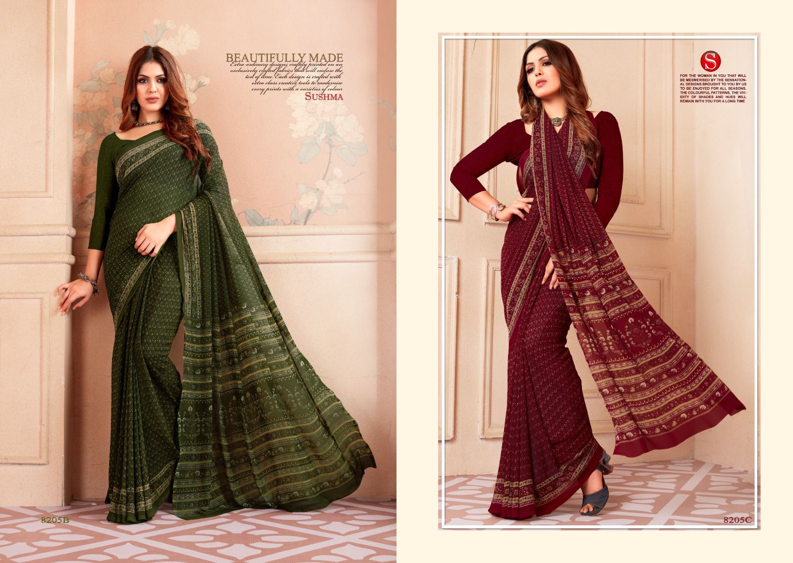 Traditionals Sushma Weightless Sarees Supplier Gujarat