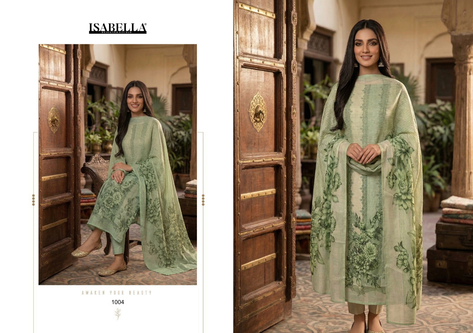 Traya Yesfab Isabella Lawn Pant Style Suits Wholesaler Gujarat