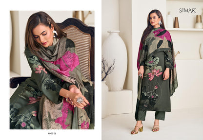 Treasure Simar Viscose Muslin Pant Style Suits Wholesaler India