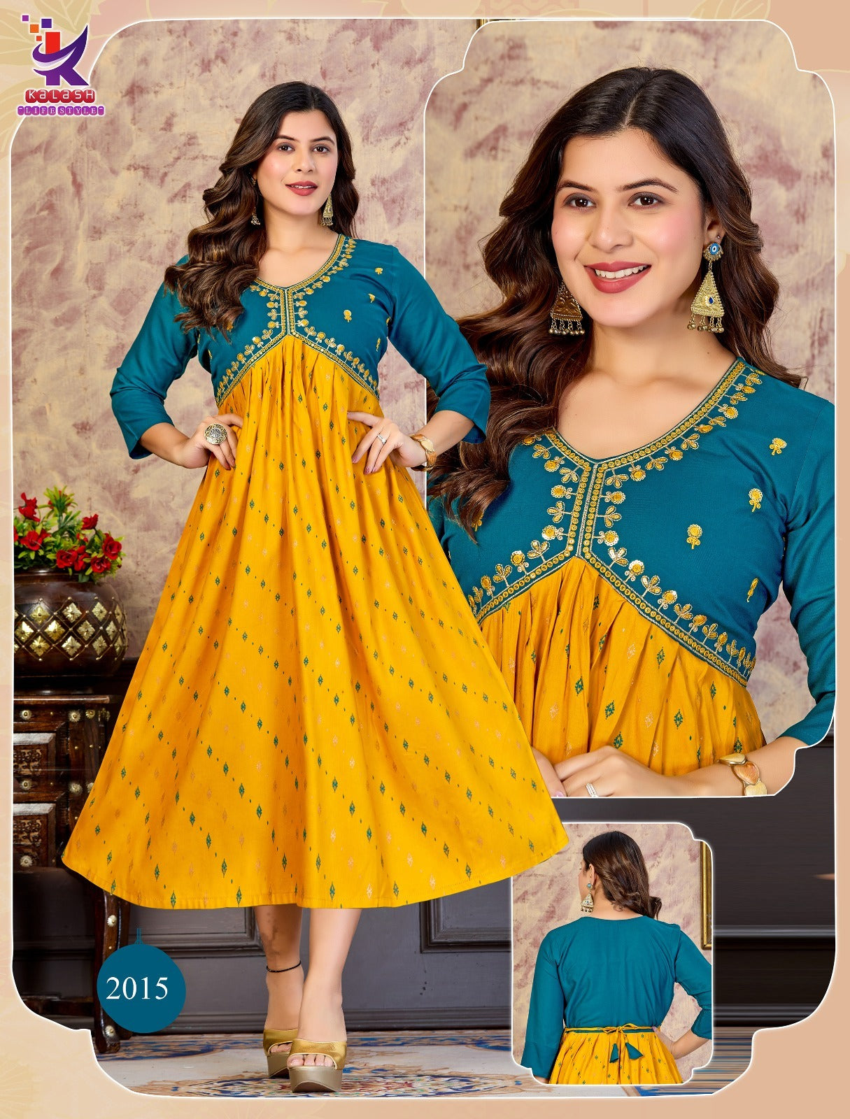 Trend Setters 4 Mlm Kalash Lifestyle Rayon 14Kg Plus Size Kurtis Wholesale