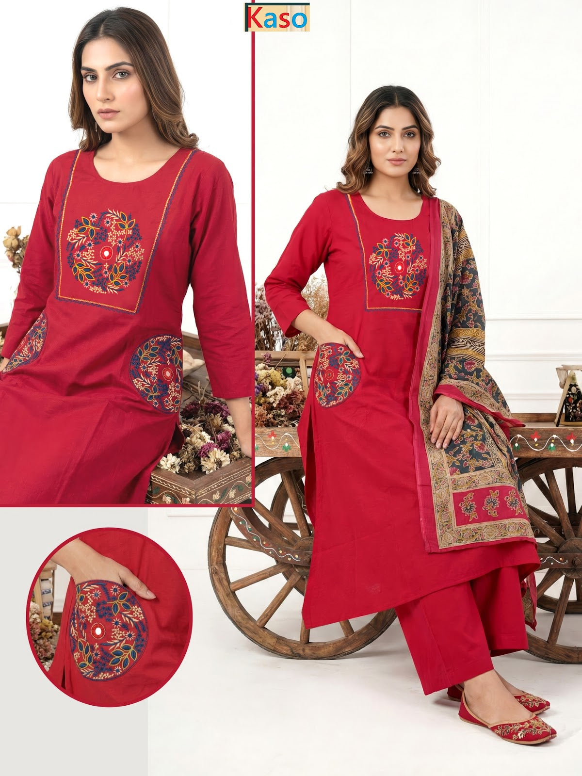Trending 2503 Kaso Cotton Readymade Pant Style Suits Supplier Ahmedabad