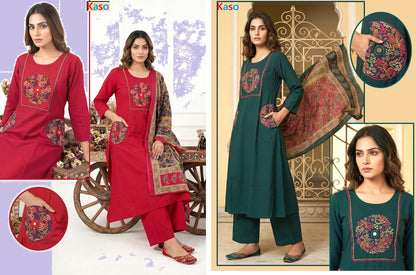 Trending 2503 Kaso Cotton Readymade Pant Style Suits Supplier Ahmedabad