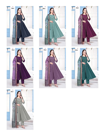 Trending New Work 1908 Aksr Roman Silk Readymade Pant Style Suits Manufacturer Gujarat