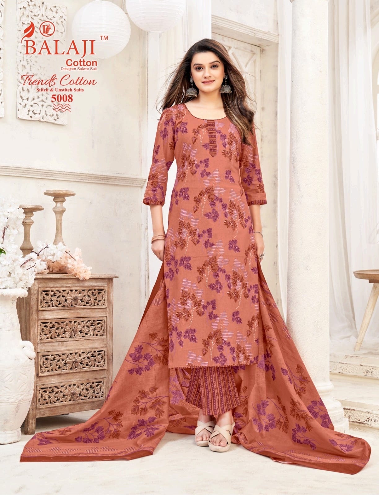 Trends Cotton Vol 5 Balaji Readymade Cotton Pant Suits Wholesale Rate