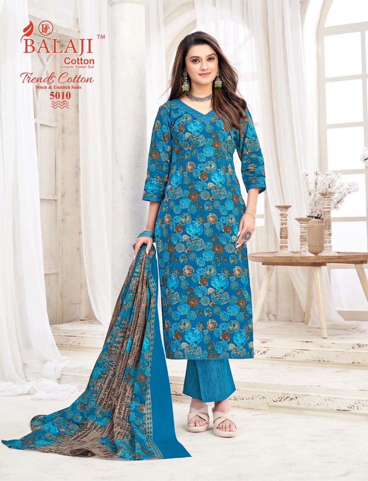 Trends Cotton Vol 5 Balaji Readymade Cotton Pant Suits Wholesale Rate