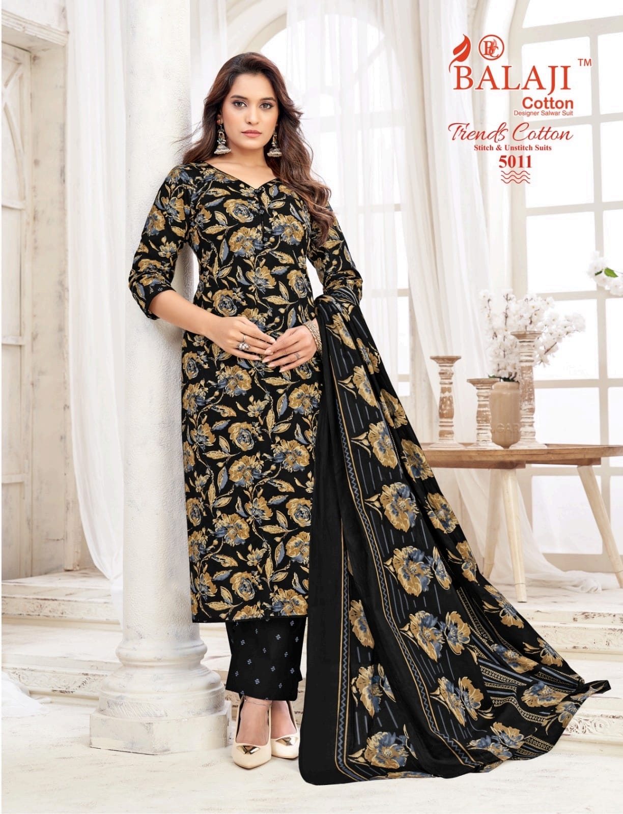 Trends Cotton Vol 5 Balaji Readymade Cotton Pant Suits Wholesale Rate