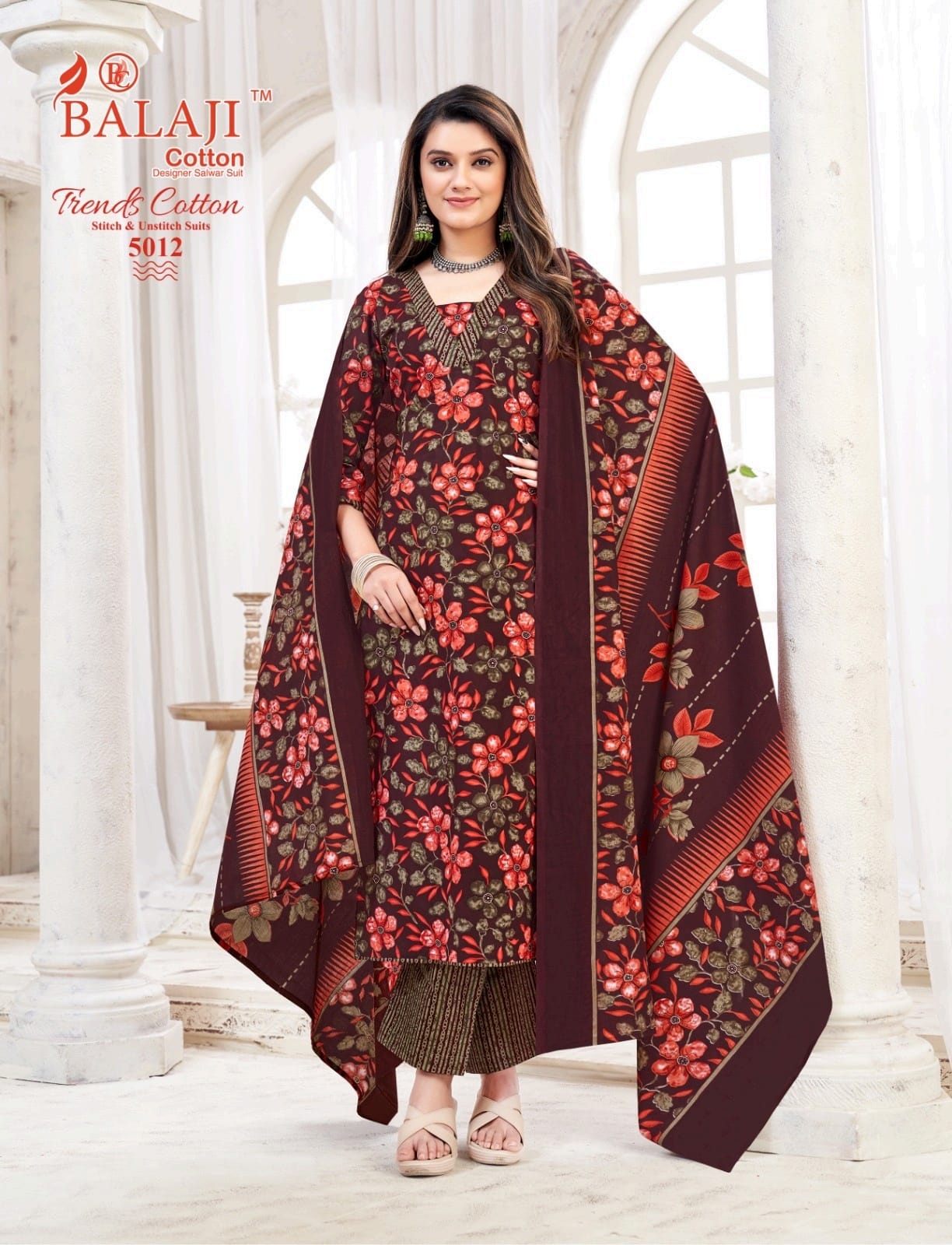 Trends Cotton Vol 5 Balaji Readymade Cotton Pant Suits Wholesale Rate