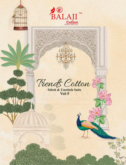 Trends Cotton Vol 5 Balaji Readymade Cotton Pant Suits Wholesale Rate