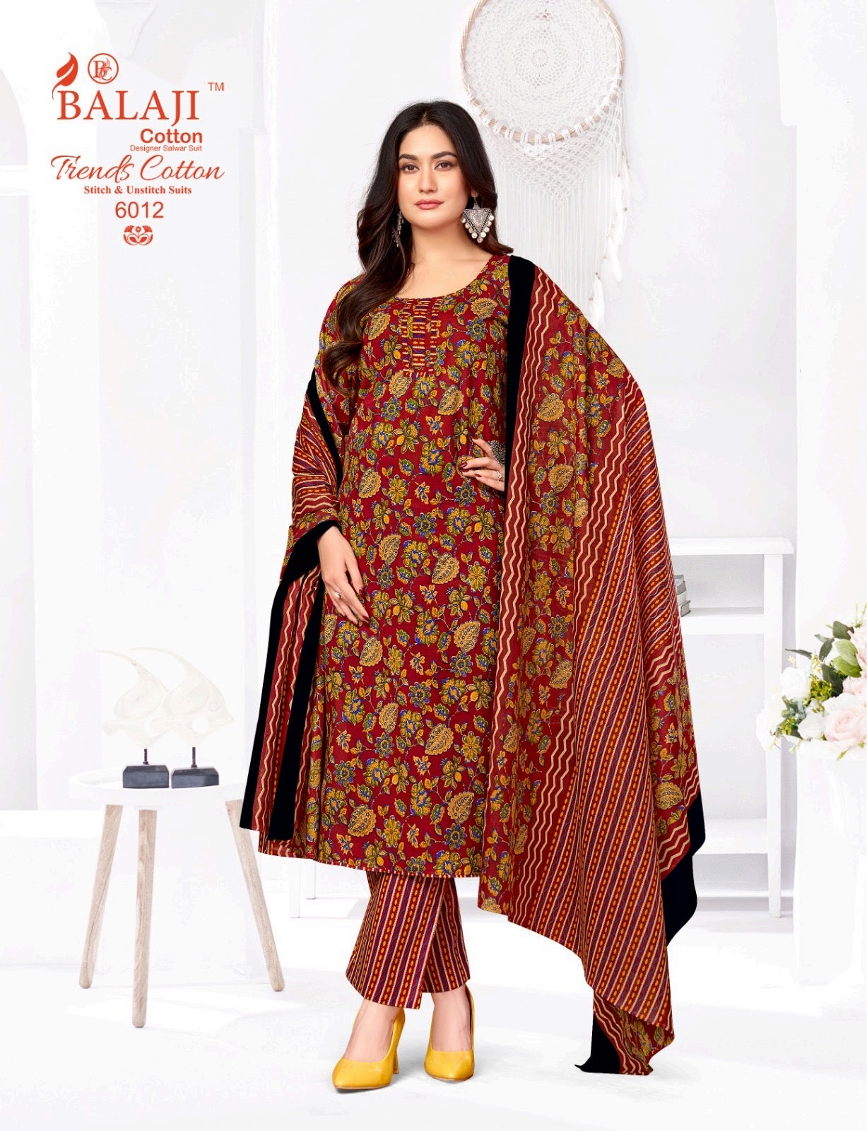 Trends Cotton Vol 6 Balaji Pant Style Suits Exporter