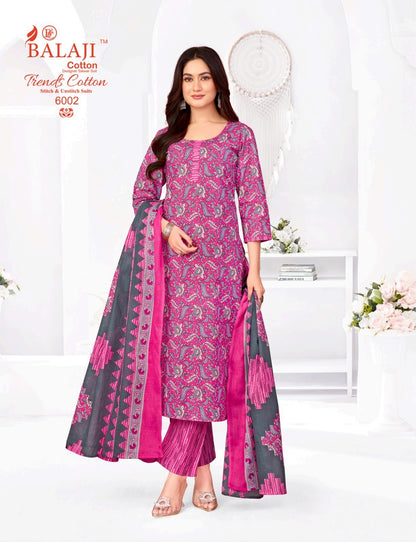 Trends Cotton Vol 6 Balaji Pant Style Suits Exporter