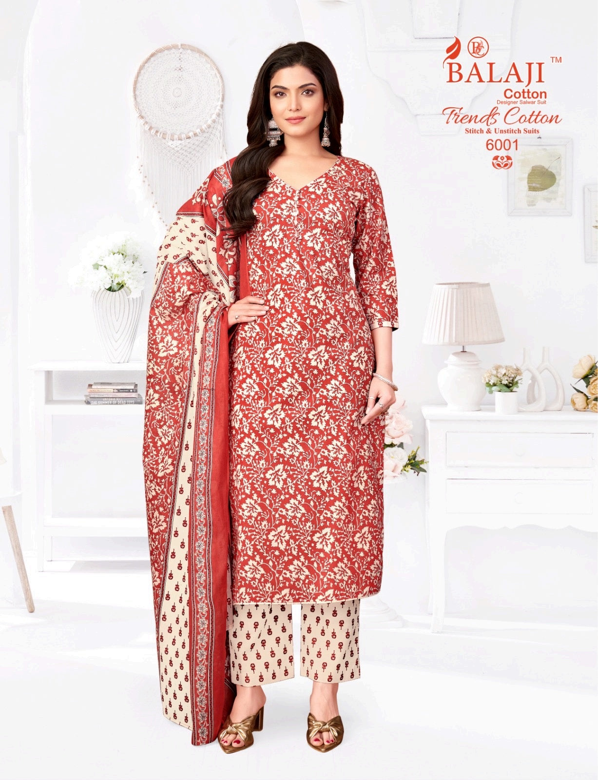 Trends Cotton Vol 6 Balaji Pant Style Suits Exporter