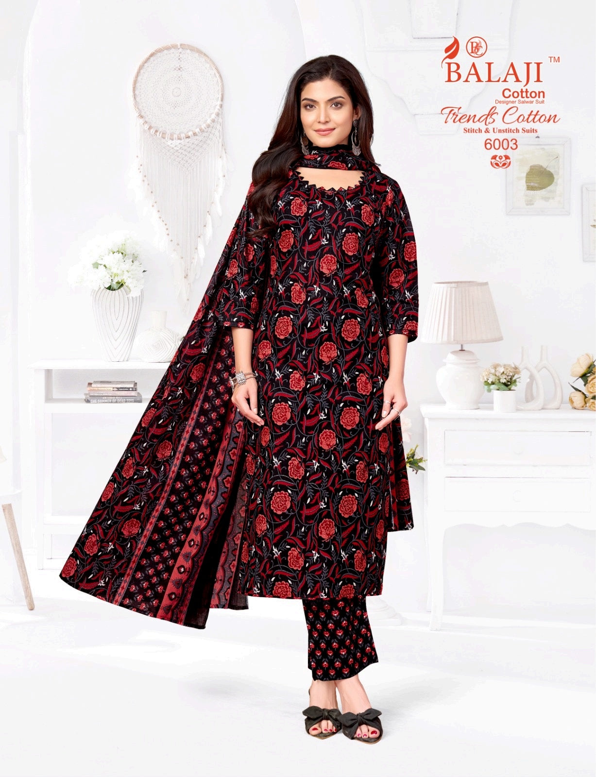 Trends Cotton Vol 6 Balaji Pant Style Suits Exporter