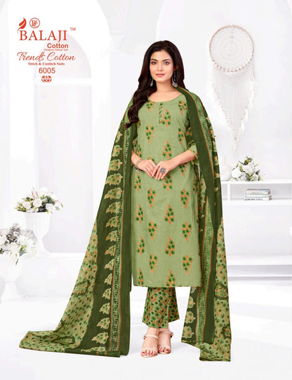 Trends Cotton Vol 6 Balaji Pant Style Suits Exporter