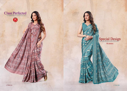 Trends Exclusive Sushma Crape Sarees Wholesale Price
