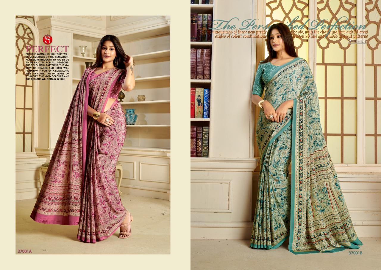 Trends Exclusive Sushma Crape Sarees Wholesale Price