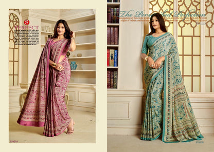 Trends Exclusive Sushma Crape Sarees Wholesale Price